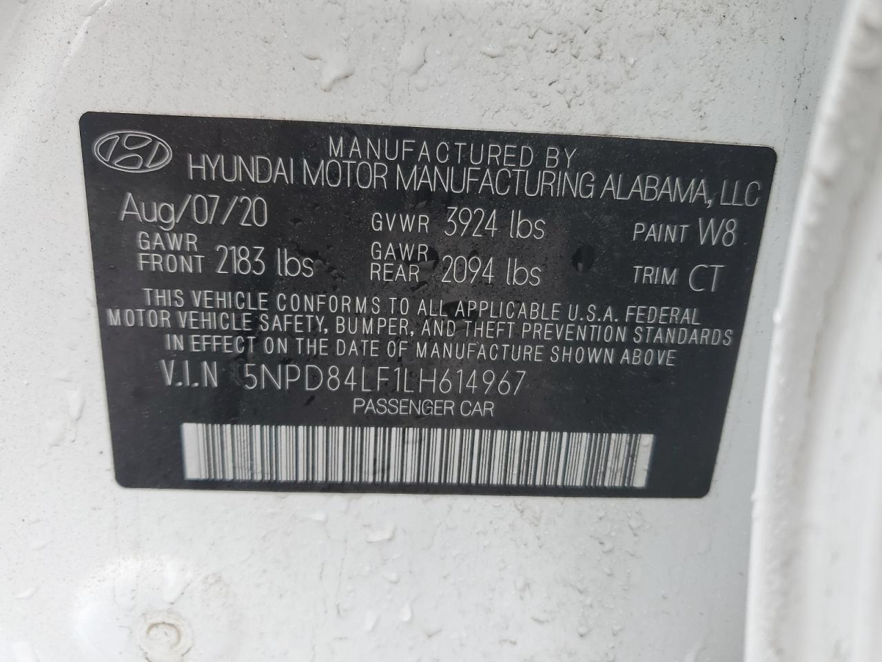 Photo 12 VIN: 5NPD84LF1LH614967 - HYUNDAI ELANTRA 