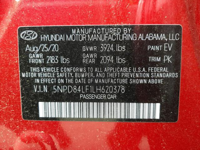 Photo 9 VIN: 5NPD84LF1LH620378 - HYUNDAI ELANTRA SE 