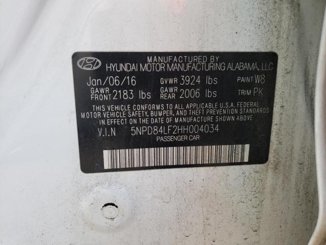 Photo 9 VIN: 5NPD84LF2HH004034 - HYUNDAI ELANTRA SE 