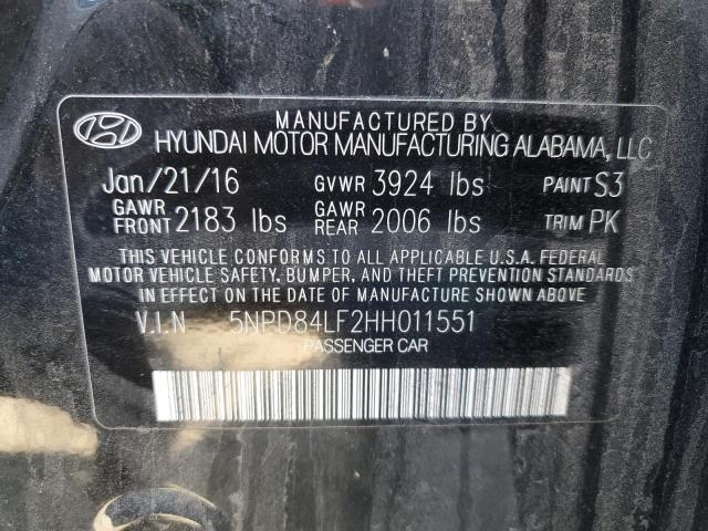 Photo 12 VIN: 5NPD84LF2HH011551 - HYUNDAI ELANTRA SE 