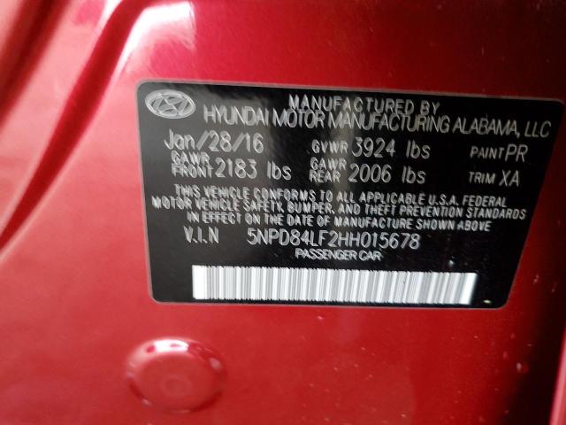 Photo 11 VIN: 5NPD84LF2HH015678 - HYUNDAI ELANTRA SE 