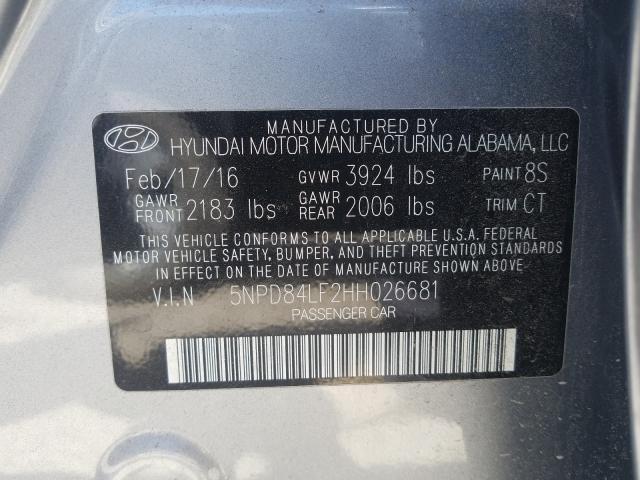 Photo 9 VIN: 5NPD84LF2HH026681 - HYUNDAI ELANTRA SE 