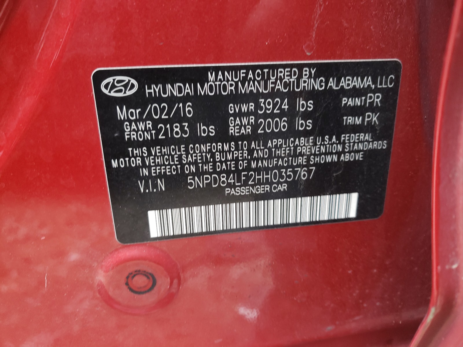 Photo 9 VIN: 5NPD84LF2HH035767 - HYUNDAI ELANTRA SE 