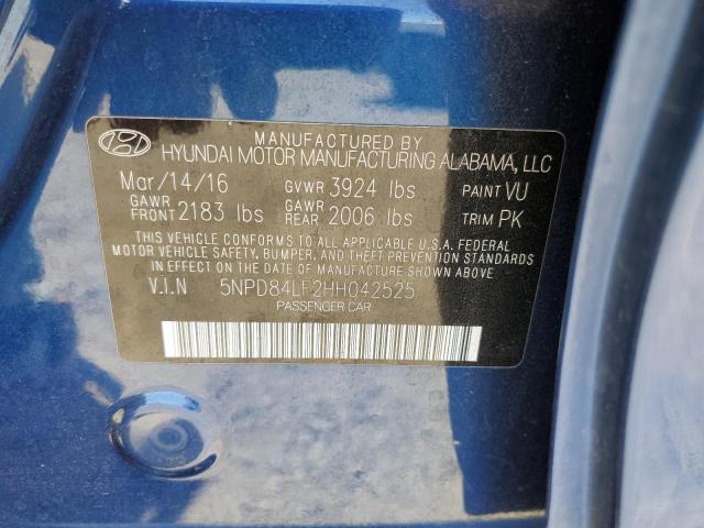 Photo 12 VIN: 5NPD84LF2HH042525 - HYUNDAI ELANTRA SE 