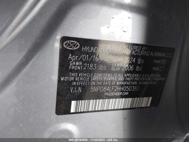 Photo 8 VIN: 5NPD84LF2HH050382 - HYUNDAI ELANTRA 