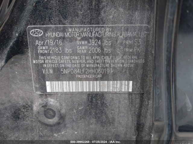 Photo 8 VIN: 5NPD84LF2HH060197 - HYUNDAI ELANTRA 