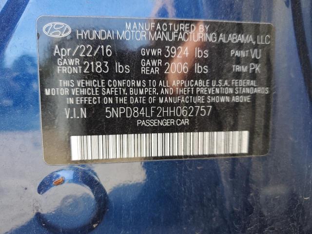 Photo 12 VIN: 5NPD84LF2HH062757 - HYUNDAI ELANTRA 