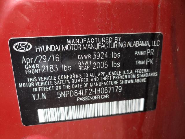 Photo 11 VIN: 5NPD84LF2HH067179 - HYUNDAI ELANTRA SE 