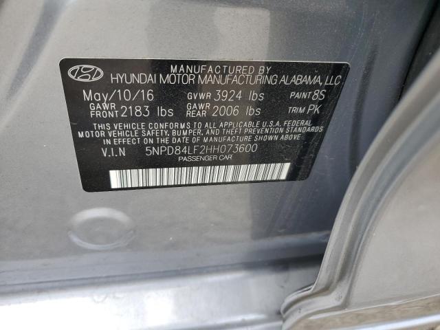 Photo 11 VIN: 5NPD84LF2HH073600 - HYUNDAI ELANTRA 