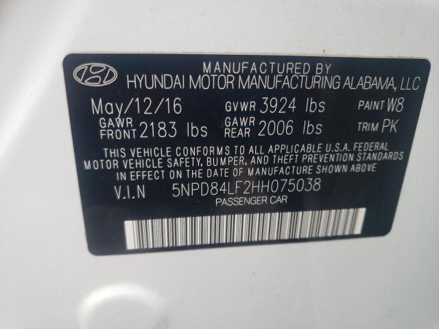 Photo 12 VIN: 5NPD84LF2HH075038 - HYUNDAI ELANTRA 