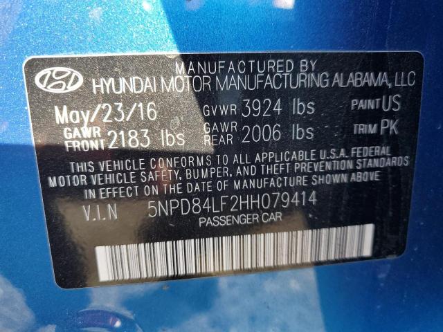 Photo 9 VIN: 5NPD84LF2HH079414 - HYUNDAI ELANTRA SE 