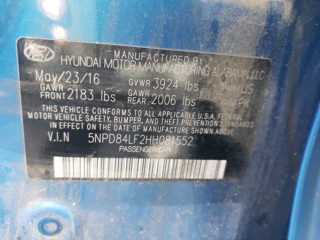 Photo 9 VIN: 5NPD84LF2HH081552 - HYUNDAI ELANTRA SE 