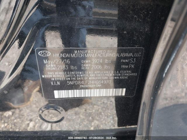 Photo 8 VIN: 5NPD84LF2HH084970 - HYUNDAI ELANTRA 