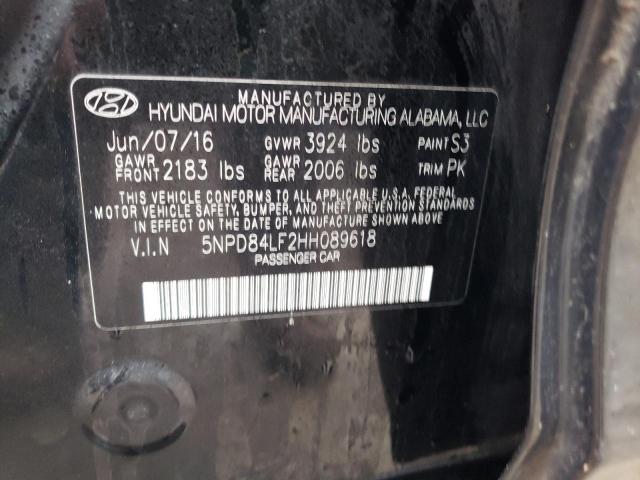 Photo 12 VIN: 5NPD84LF2HH089618 - HYUNDAI ELANTRA SE 