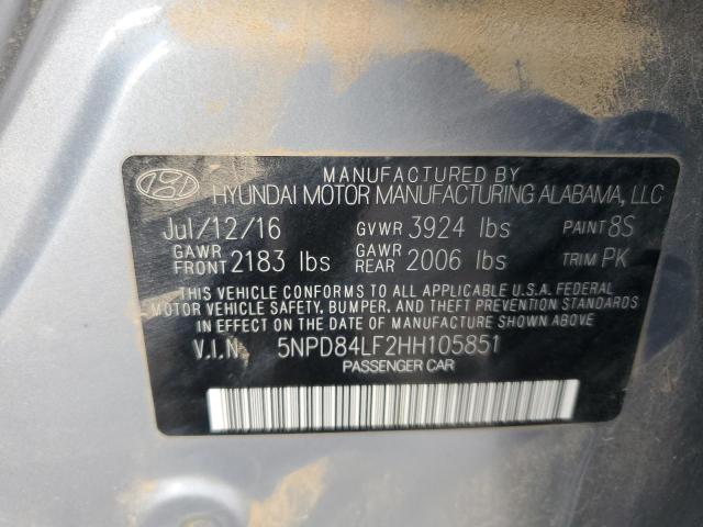 Photo 11 VIN: 5NPD84LF2HH105851 - HYUNDAI ELANTRA SE 