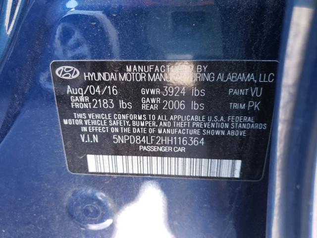 Photo 9 VIN: 5NPD84LF2HH116364 - HYUNDAI ELANTRA SE 