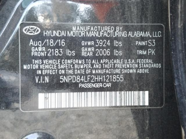 Photo 9 VIN: 5NPD84LF2HH121855 - HYUNDAI ELANTRA SE 