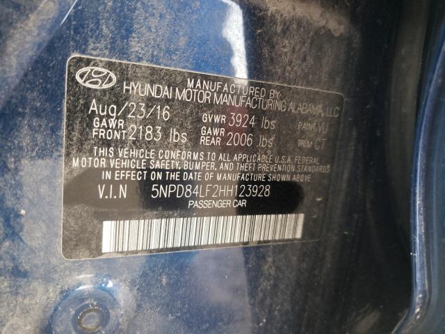 Photo 9 VIN: 5NPD84LF2HH123928 - HYUNDAI ELANTRA SE 