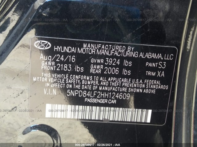 Photo 8 VIN: 5NPD84LF2HH124609 - HYUNDAI ELANTRA 