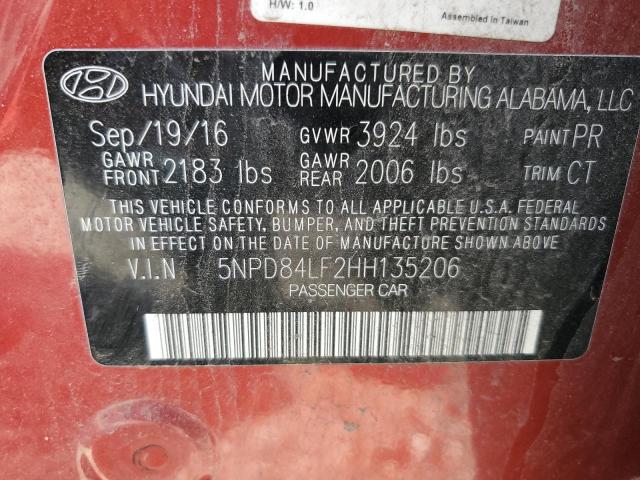 Photo 12 VIN: 5NPD84LF2HH135206 - HYUNDAI ELANTRA 