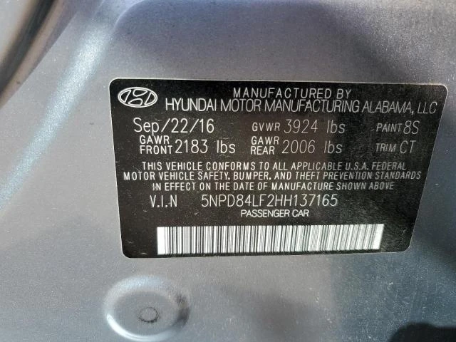 Photo 11 VIN: 5NPD84LF2HH137165 - HYUNDAI ELANTRA SE 