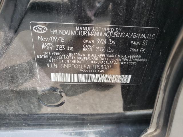 Photo 9 VIN: 5NPD84LF2HH158081 - HYUNDAI ELANTRA SE 