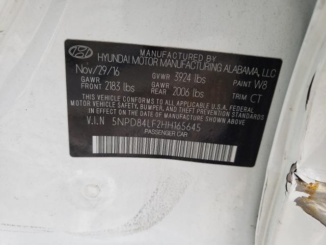 Photo 9 VIN: 5NPD84LF2HH165645 - HYUNDAI ELANTRA SE 