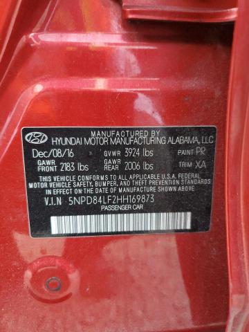 Photo 9 VIN: 5NPD84LF2HH169873 - HYUNDAI ELANTRA SE 