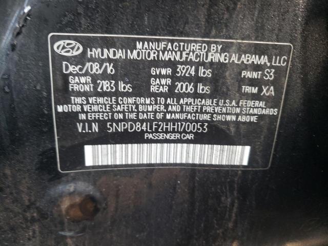 Photo 9 VIN: 5NPD84LF2HH170053 - HYUNDAI ELANTRA SE 