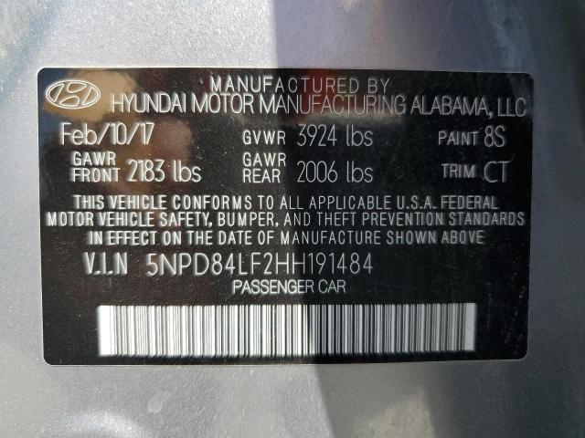 Photo 11 VIN: 5NPD84LF2HH191484 - HYUNDAI ELANTRA 