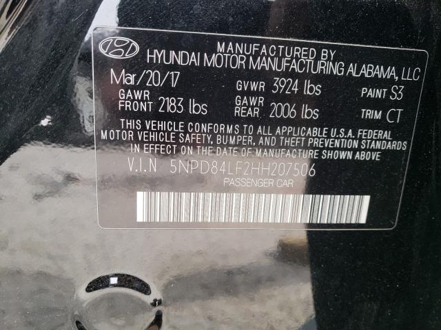 Photo 9 VIN: 5NPD84LF2HH207506 - HYUNDAI ELANTRA SE 