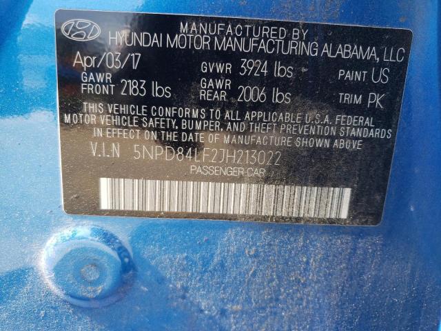 Photo 9 VIN: 5NPD84LF2JH213022 - HYUNDAI ELANTRA SE 