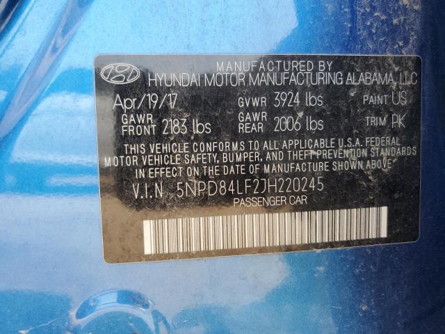 Photo 11 VIN: 5NPD84LF2JH220245 - HYUNDAI ELANTRA SE 