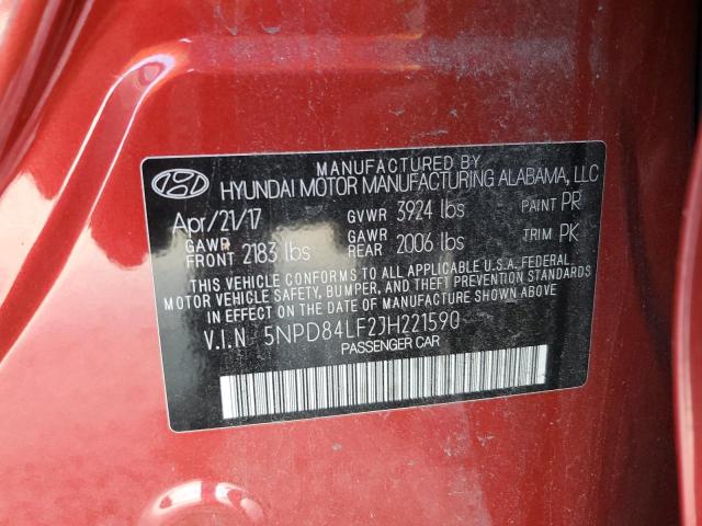 Photo 12 VIN: 5NPD84LF2JH221590 - HYUNDAI ELANTRA 