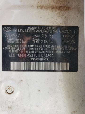 Photo 9 VIN: 5NPD84LF2JH224893 - HYUNDAI ELANTRA SE 