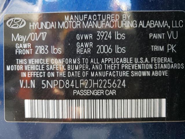 Photo 11 VIN: 5NPD84LF2JH225624 - HYUNDAI ELANTRA SE 