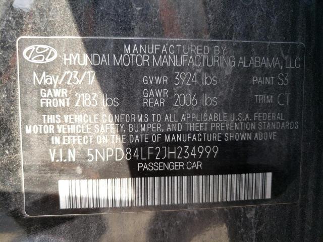 Photo 9 VIN: 5NPD84LF2JH234999 - HYUNDAI ELANTRA SE 