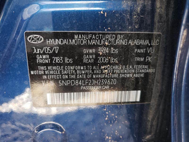 Photo 9 VIN: 5NPD84LF2JH239670 - HYUNDAI ELANTRA SE 