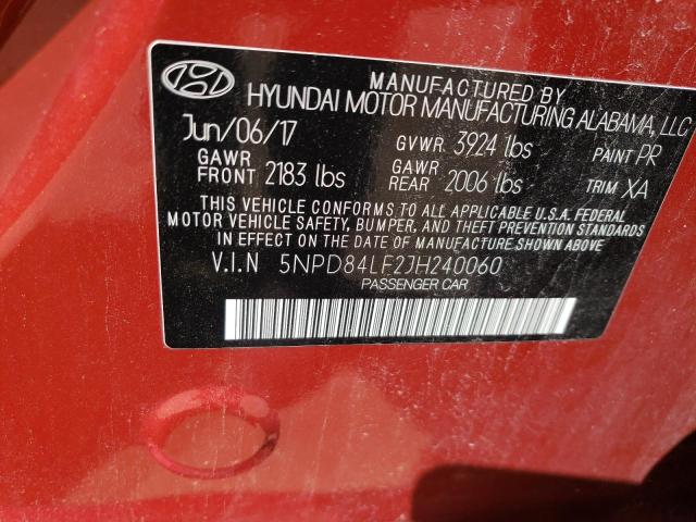 Photo 11 VIN: 5NPD84LF2JH240060 - HYUNDAI ELANTRA SE 