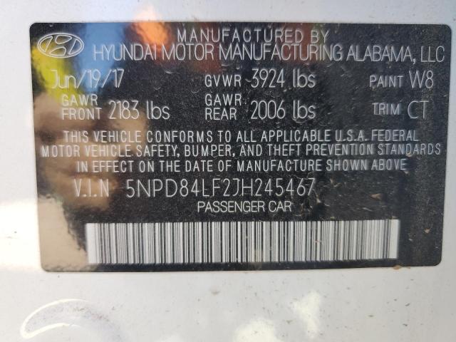 Photo 11 VIN: 5NPD84LF2JH245467 - HYUNDAI ELANTRA SE 