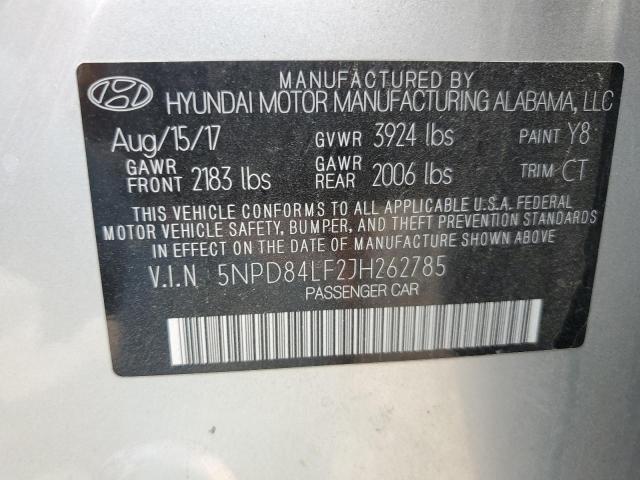 Photo 11 VIN: 5NPD84LF2JH262785 - HYUNDAI ELANTRA SE 