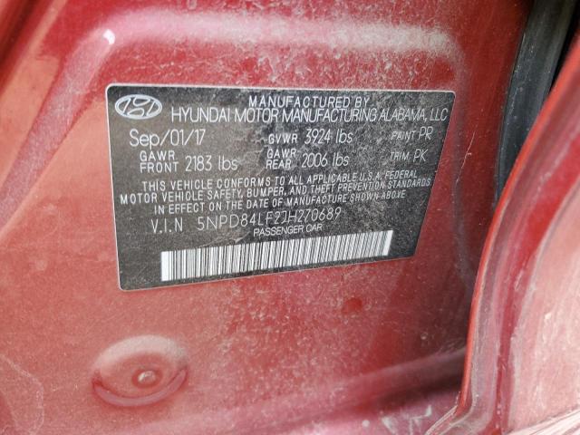 Photo 11 VIN: 5NPD84LF2JH270689 - HYUNDAI ELANTRA SE 