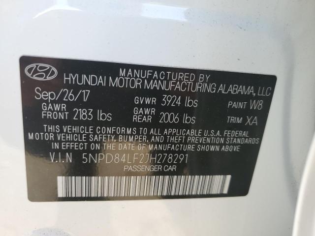 Photo 9 VIN: 5NPD84LF2JH278291 - HYUNDAI ELANTRA SE 