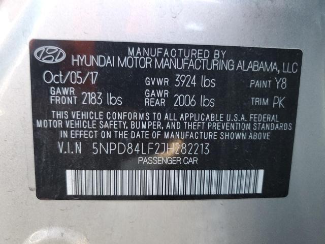 Photo 11 VIN: 5NPD84LF2JH282213 - HYUNDAI ELANTRA 