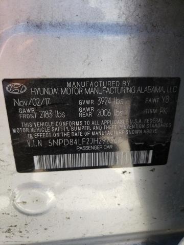 Photo 9 VIN: 5NPD84LF2JH292367 - HYUNDAI ELANTRA SE 