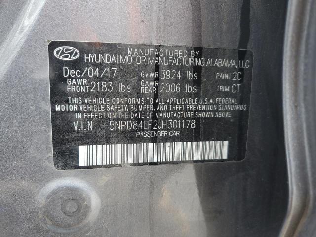 Photo 11 VIN: 5NPD84LF2JH301178 - HYUNDAI ELANTRA 