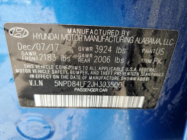 Photo 11 VIN: 5NPD84LF2JH303500 - HYUNDAI ELANTRA 