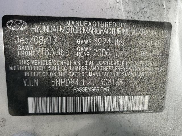 Photo 11 VIN: 5NPD84LF2JH304176 - HYUNDAI ELANTRA SE 