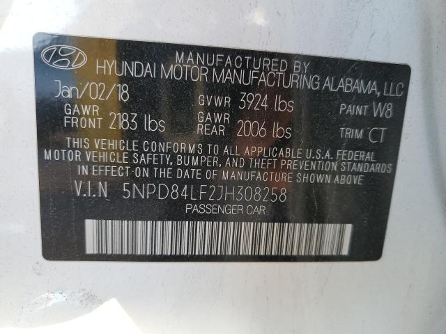 Photo 11 VIN: 5NPD84LF2JH308258 - HYUNDAI ELANTRA 