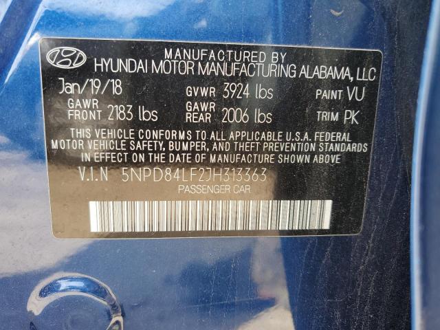 Photo 11 VIN: 5NPD84LF2JH313363 - HYUNDAI ELANTRA 